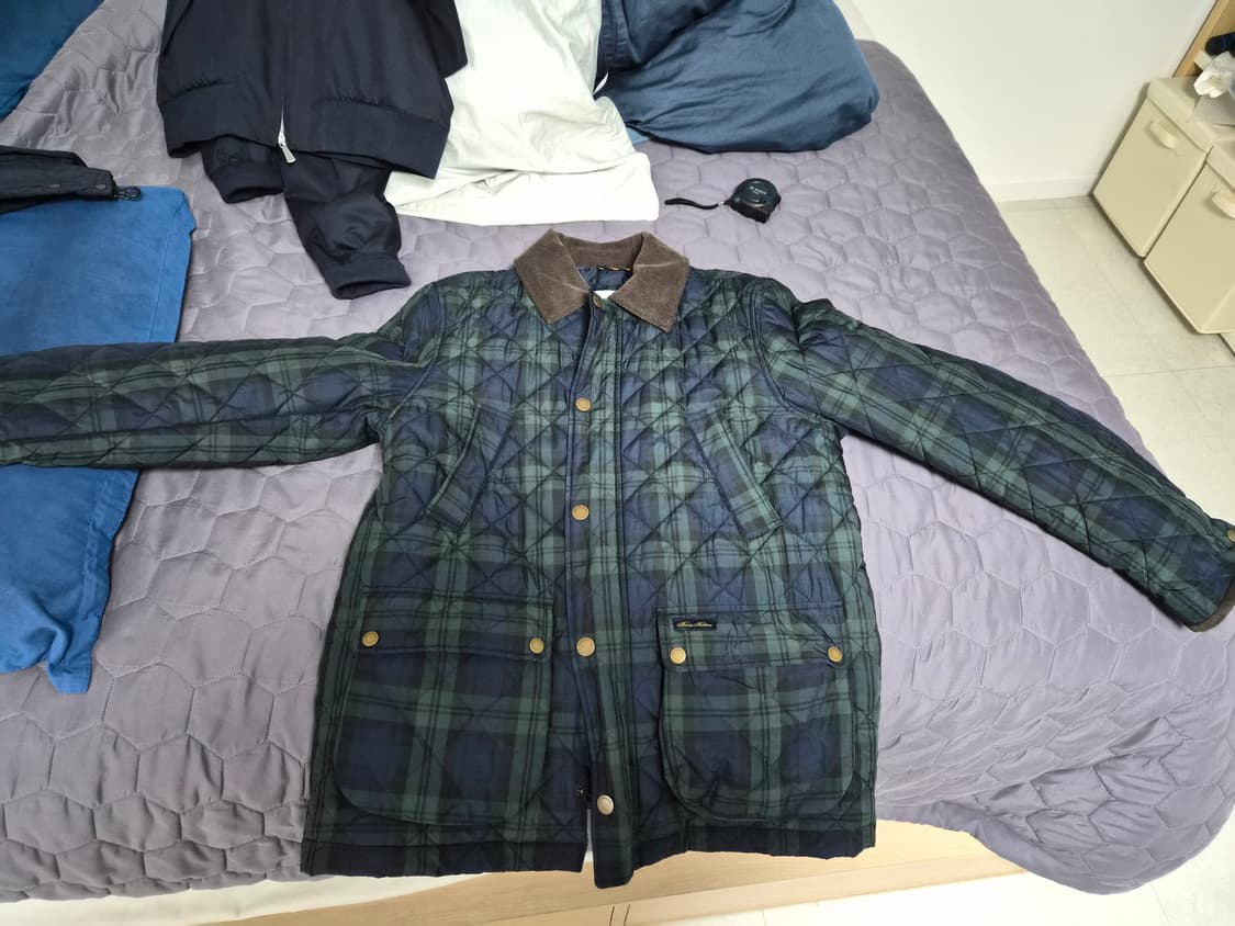 브룩스브라더스 블랙와치 퀼팅 헌팅자켓(L) 상품이미지1