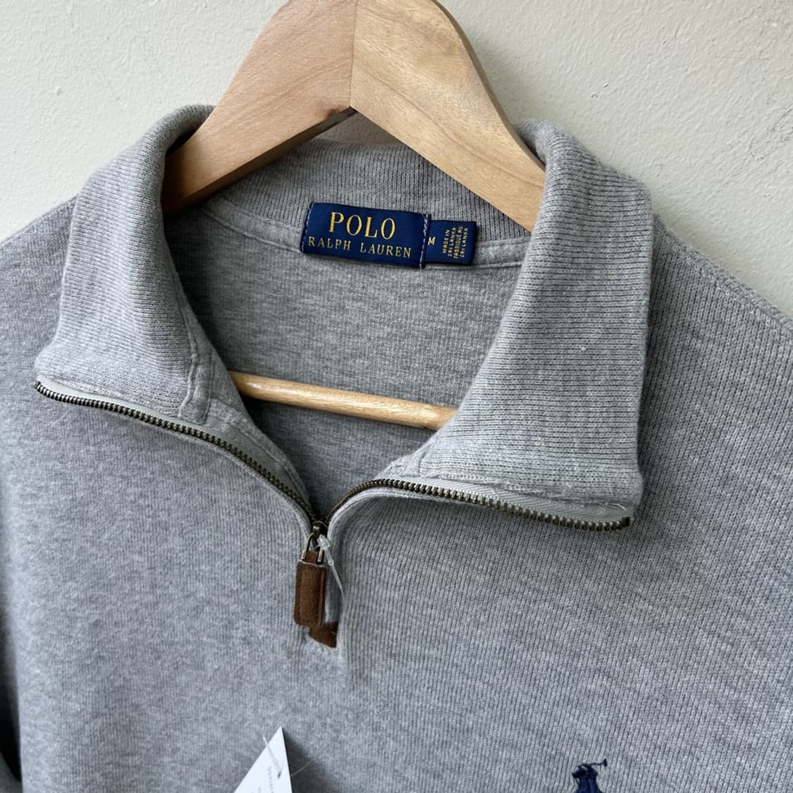 15423 - 폴로 랄프로렌 그레이 반집업 니트 상품이미지3