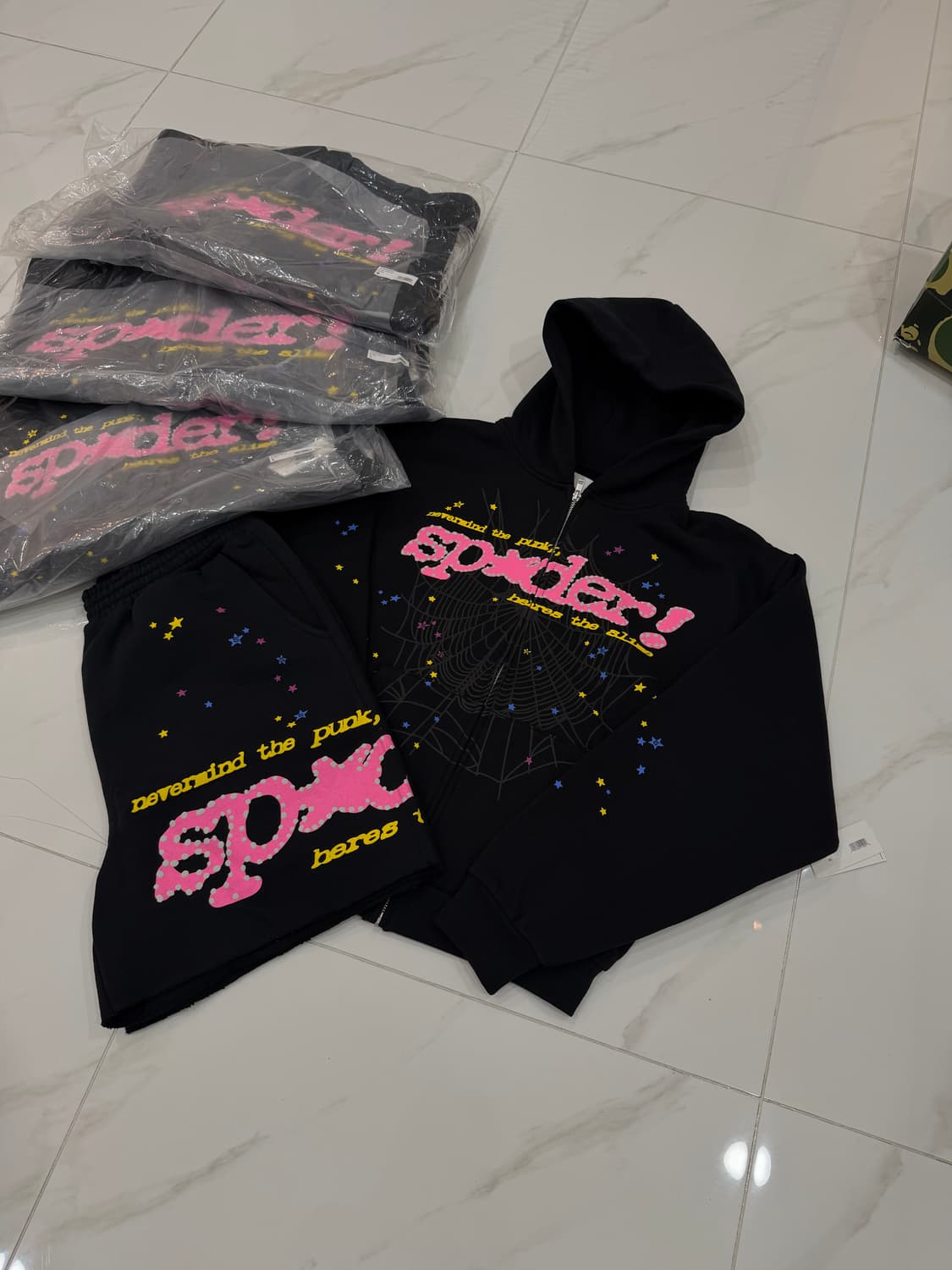 Sp5der 스파이더 PUNK V2 집업 세트 상품이미지1