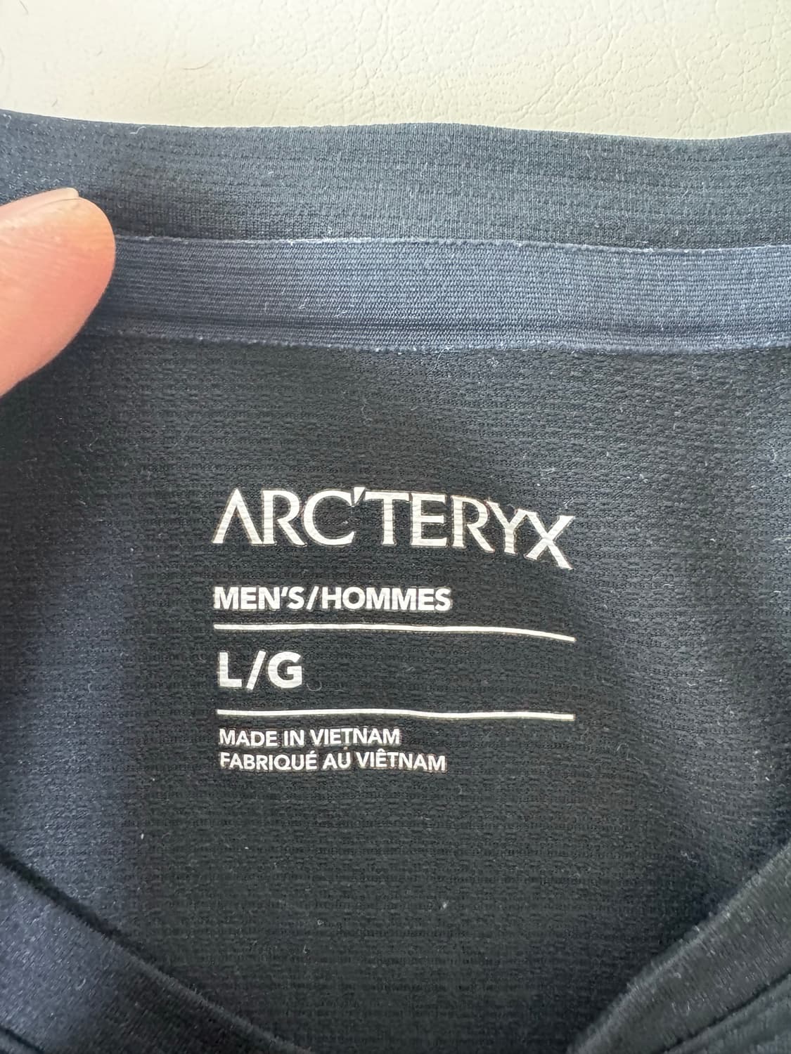 L 아크테릭스 코막 롱슬리브 남성 긴팔 블랙 상품이미지3