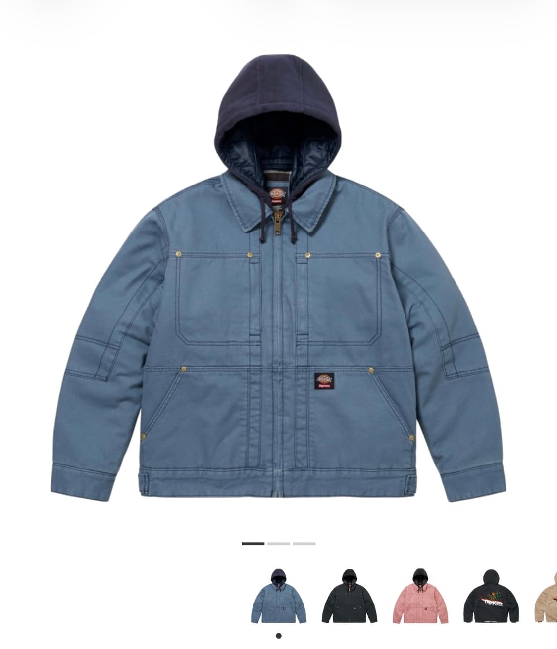 슈프림 디키즈 후드 워크 자켓 상품이미지1