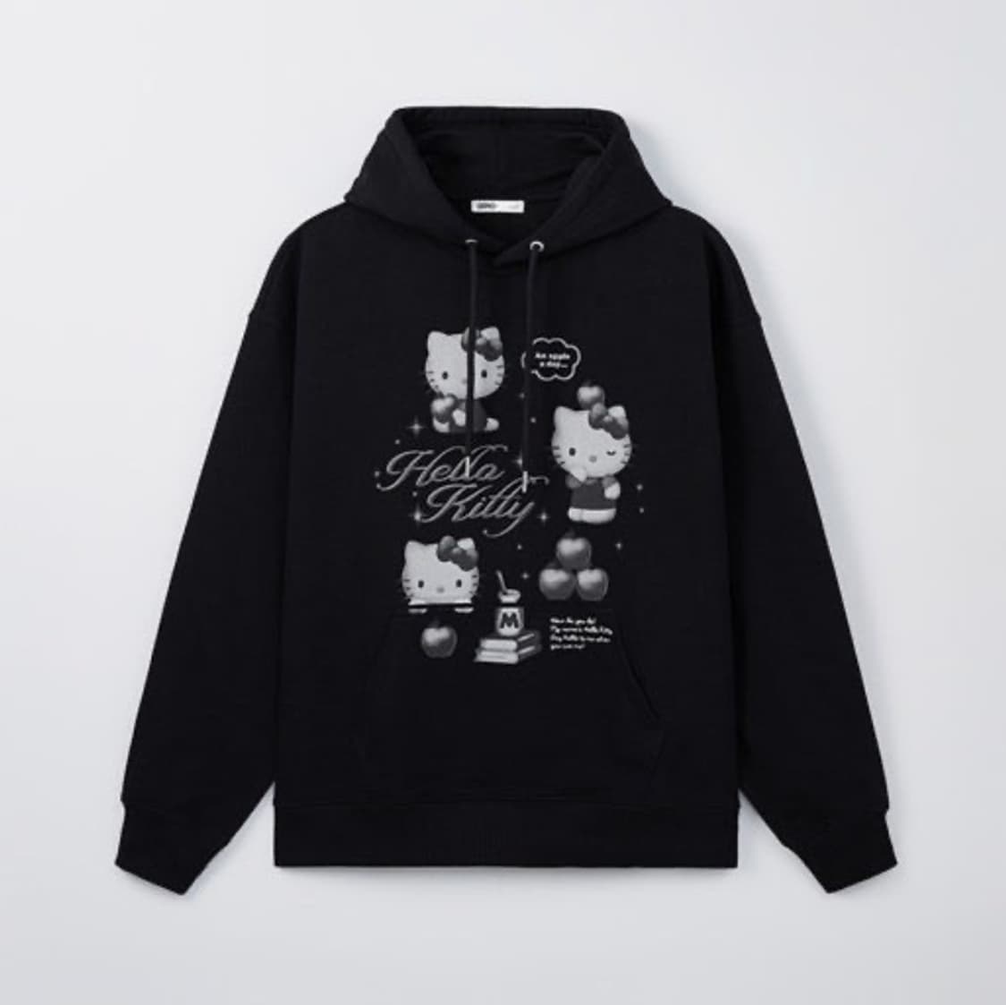 스파오 헬로키티 후드티 블랙 후드 풀오버 블랙 M 상품이미지1