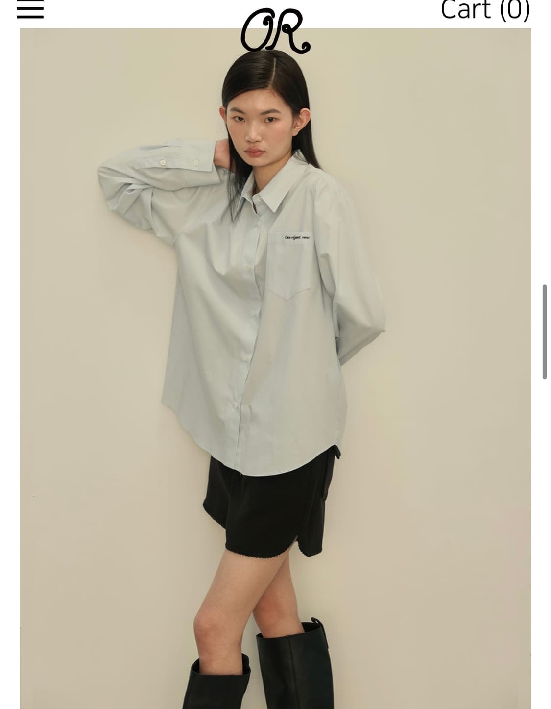 아우로 트위드 쇼츠 블랙 상품이미지6