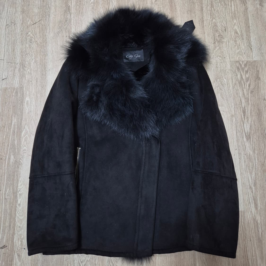 City Gee 블랙 퍼 가죽자켓 무스탕 88-96-160 (66) 상품이미지1