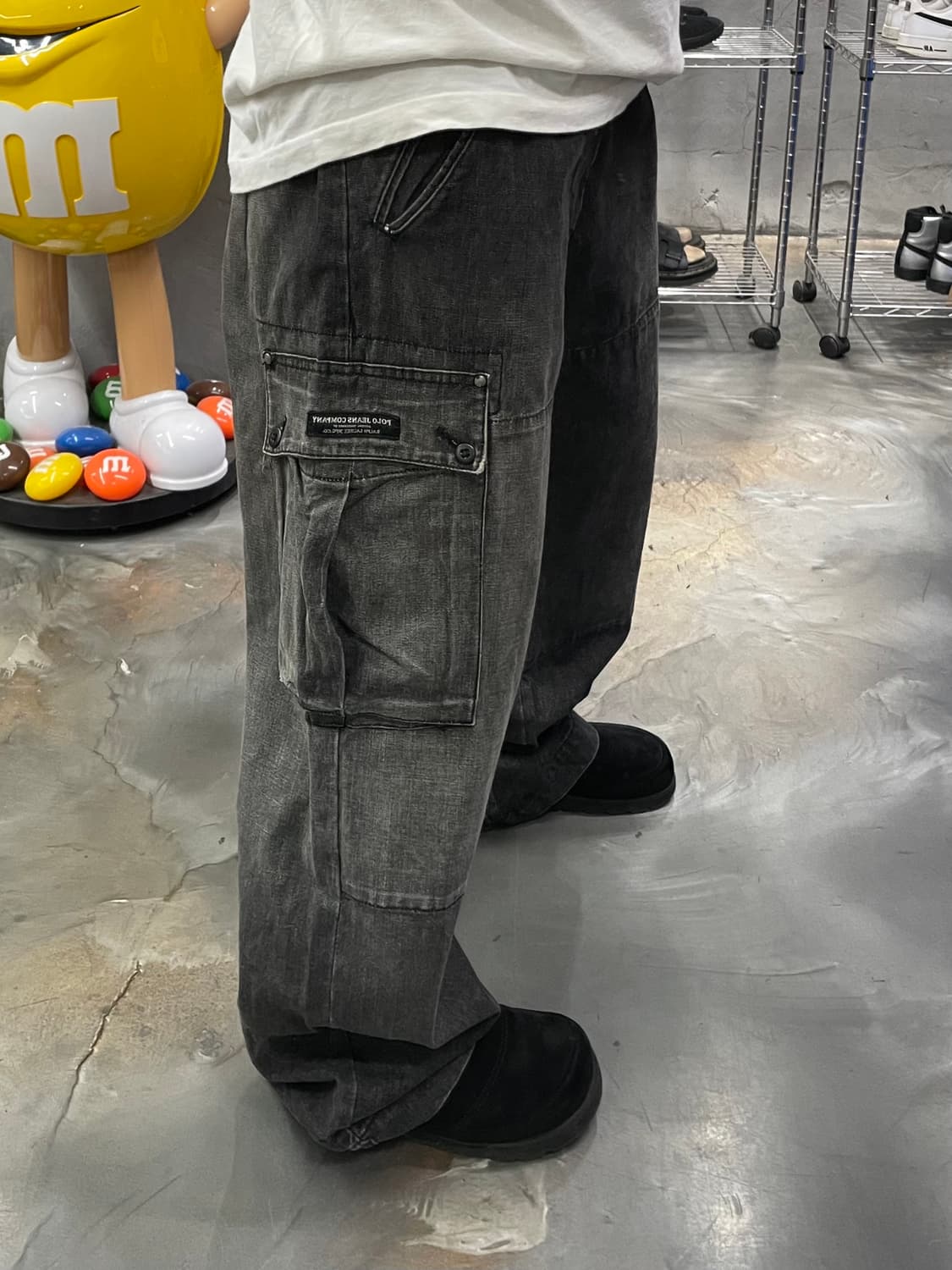 폴로 진스 워시드 와이드 카고팬츠 상품이미지9