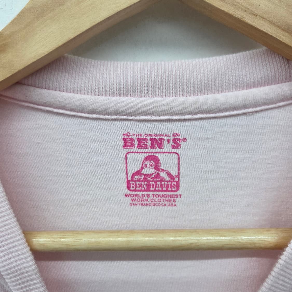 벤 데이비스 반팔 티셔츠 핑크 여m 상품이미지3