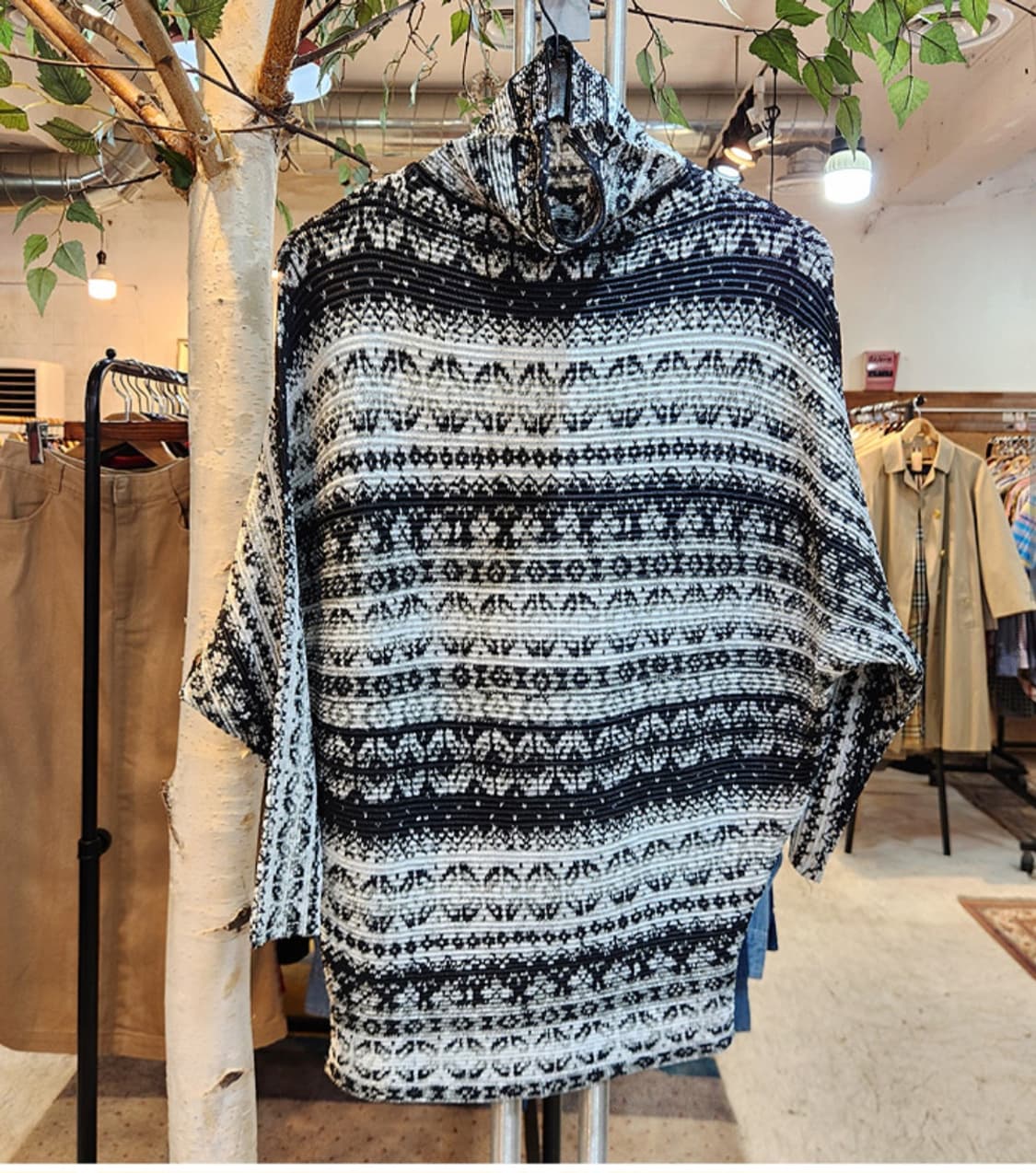 SPECCHIO pleats 스피치오 플리츠 패턴 가오리 터틀넥 상품이미지2