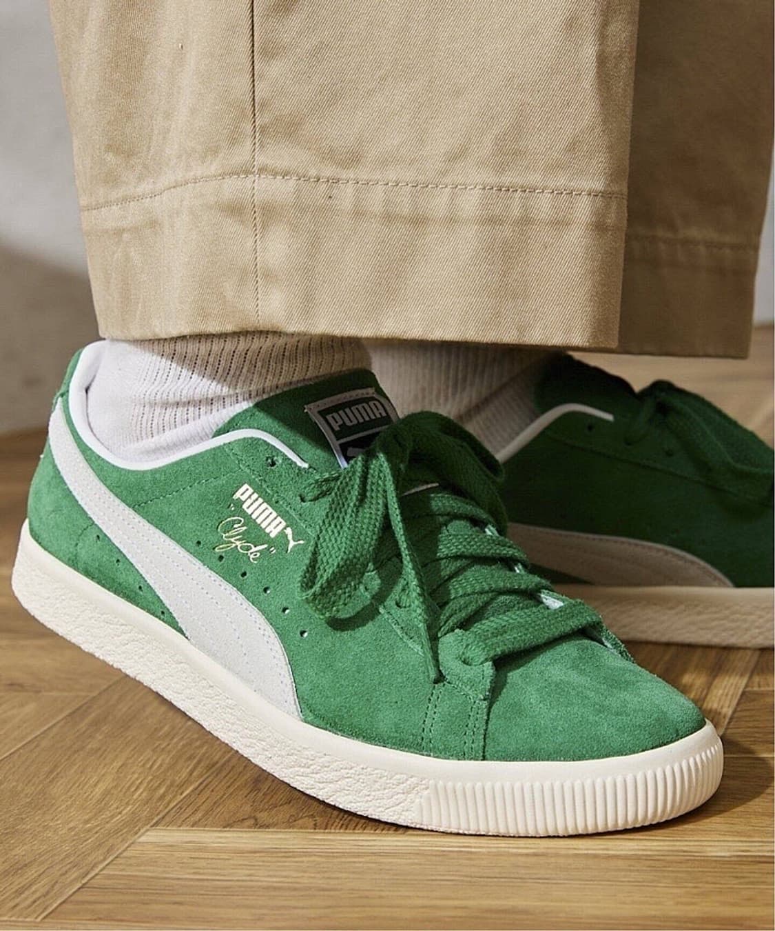 (정품/새상품) 퓨마 남성 그린 클라이드 OG 스니커즈 상품이미지6