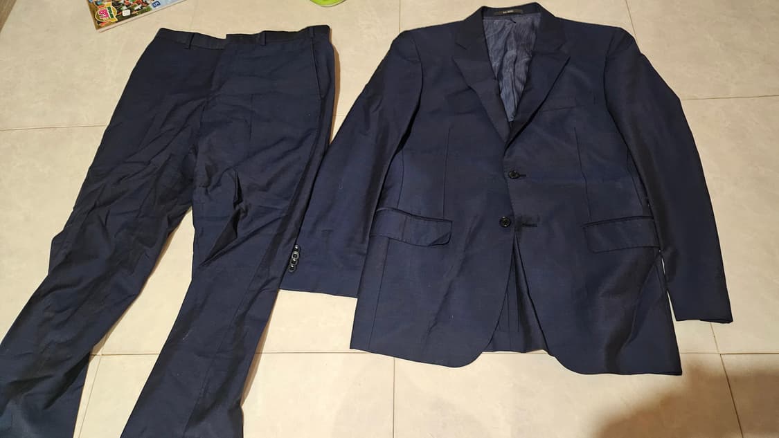 [48/84] 빨질레리 여름 정장 수트 셋업 자켓 바지 네이비 컬러 상품이미지1