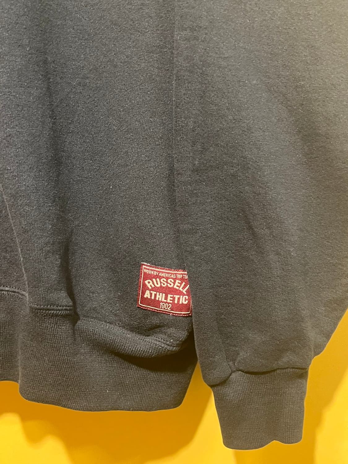 90s [L] USA 러셀 풀 집업 자켓 블랙 상품이미지5