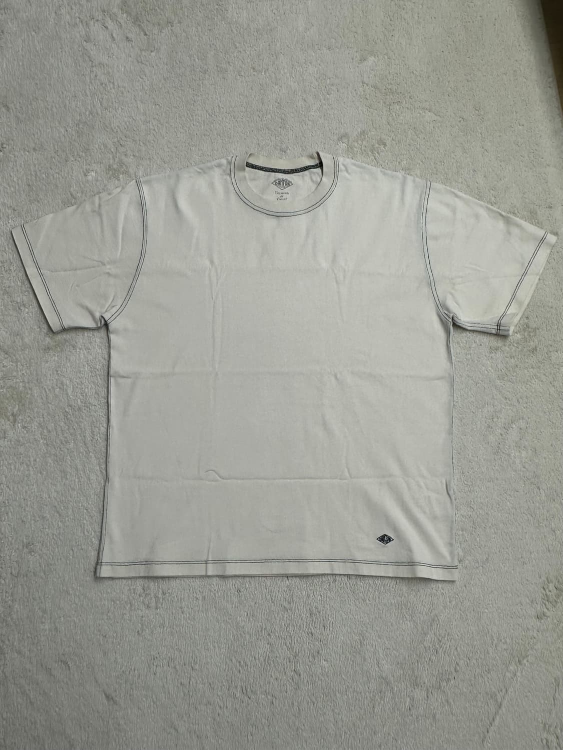 단톤 아이보리 티셔츠 (L) 상품이미지1