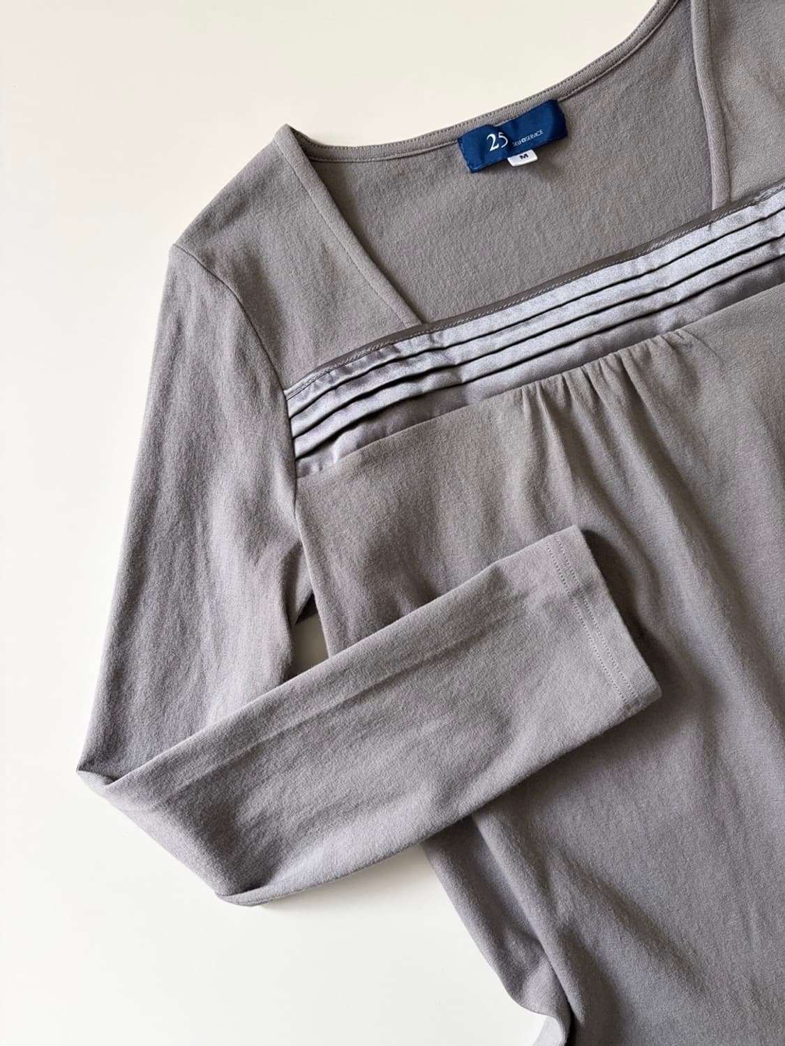 square neck long sleeve top 상품이미지6