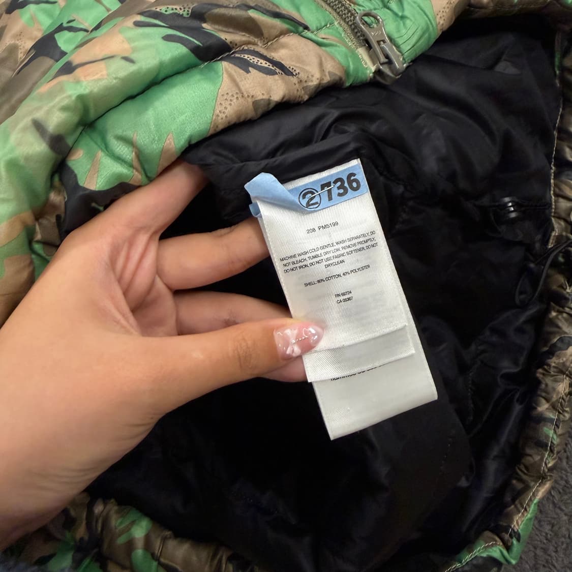 [ 정품/L ] 컬럼비아 고프고어 카모플라쥬 구스다운 경량 패딩 자켓 상품이미지5