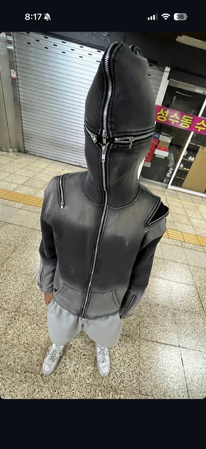 몸만와 4WAY ZIP-UP HOODIE (COTTON DENIM) 1 상품이미지6