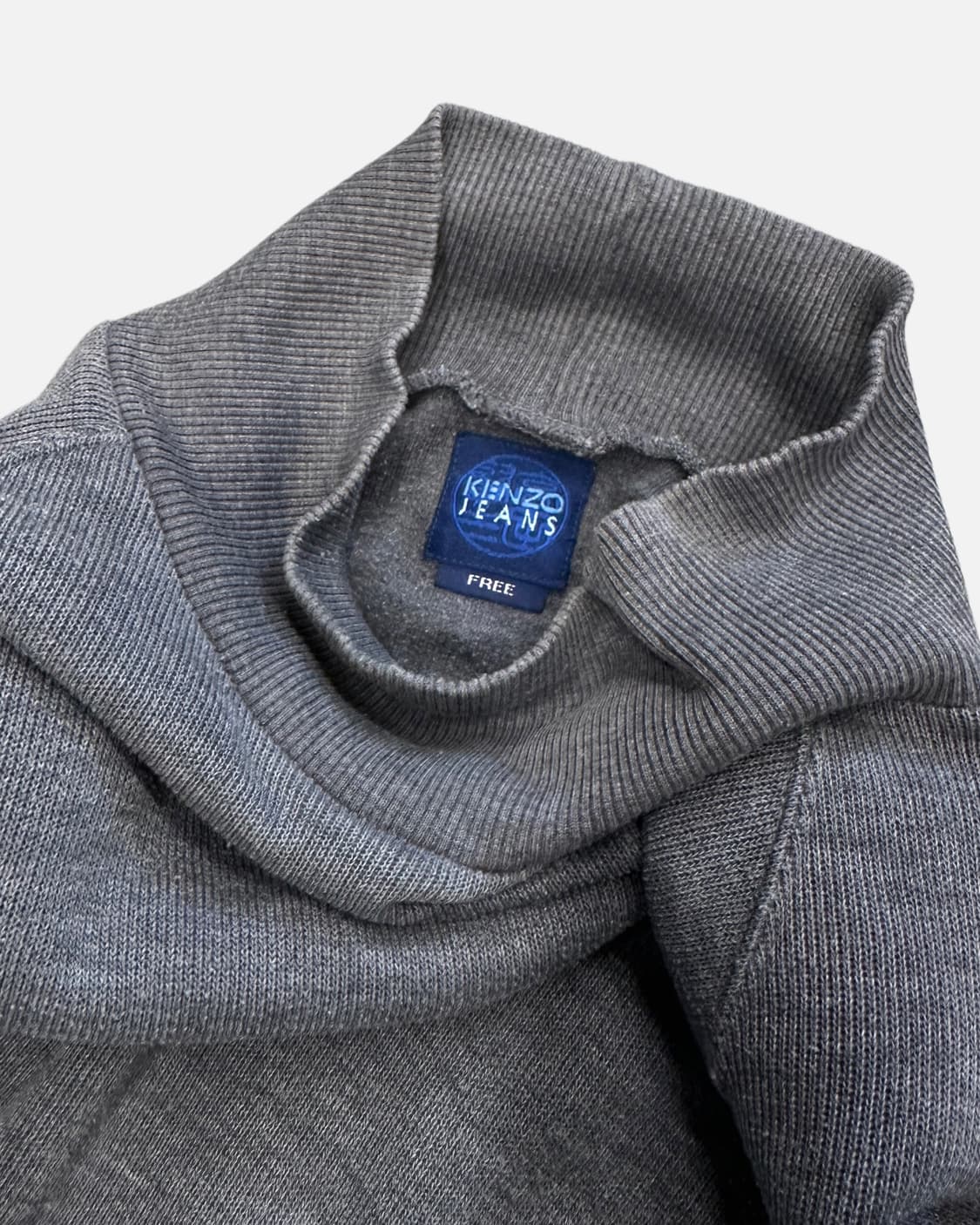 KENZO JEANS logo ribbed mockneck knit 상품이미지5