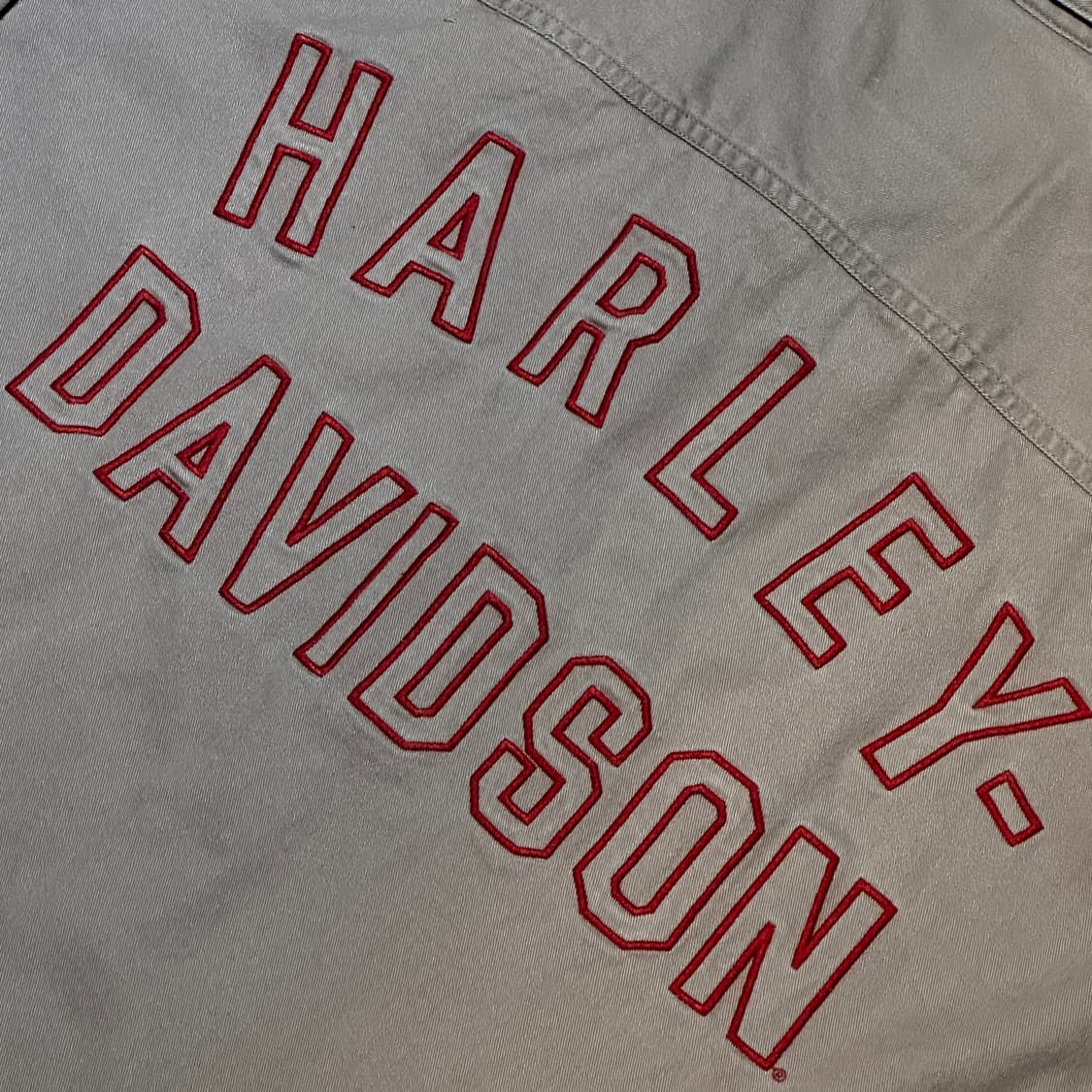 [HARLEY-DAVIDSON] 자수 빅로고 코튼 베이지 셔츠 상품이미지2