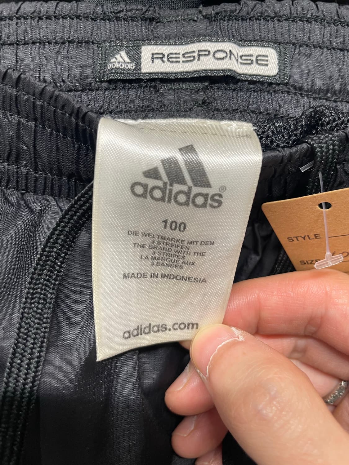 아디다스 그린 삼선 나일론 밴딩 트랙팬츠 상품이미지5