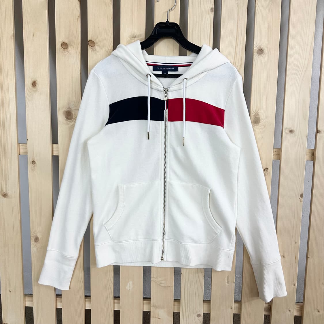 (XS) 타미힐피거 아이보리 후드집업 상품이미지1