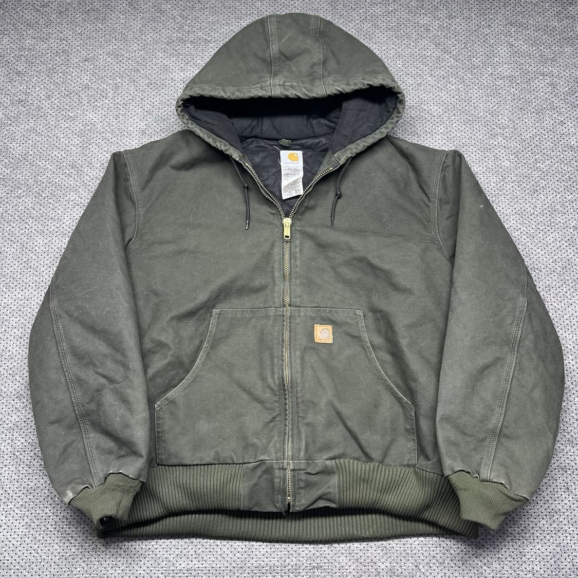 칼하트 J130 액티브 후드 자켓 모스그린 상품이미지1