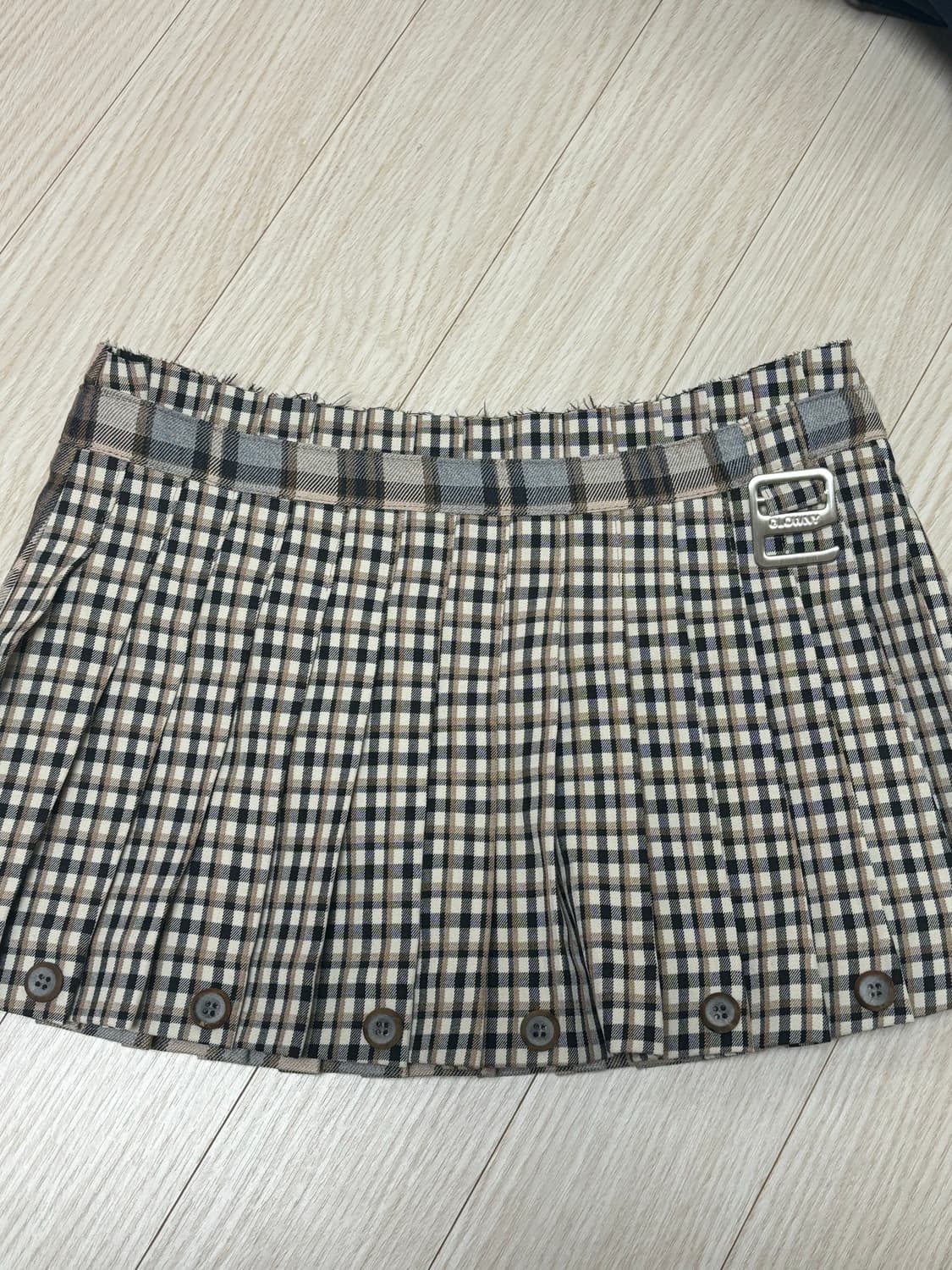 글로니 RUSSELL PLAID MINI SKIRT XS 상품이미지4