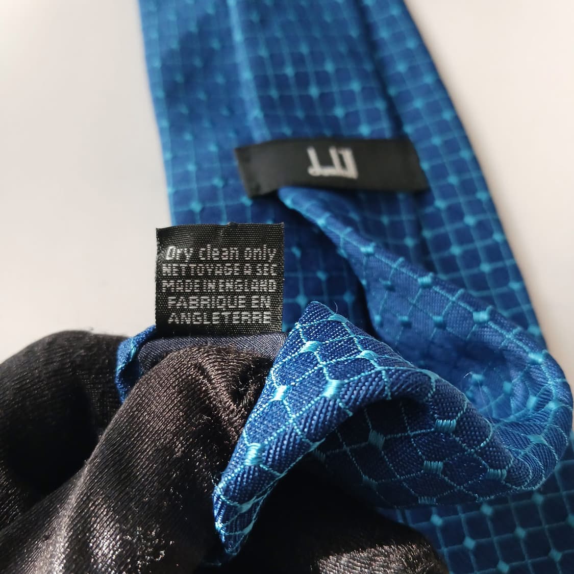던힐 실크 블루 자카드 패턴 넥타이 9.5cm A+등급 A18845
 상품이미지9