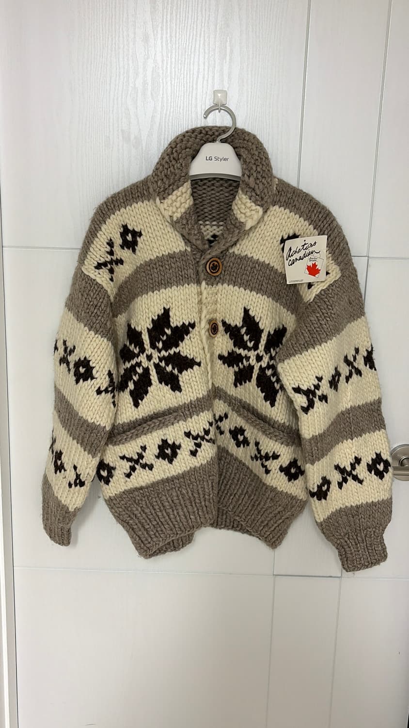  정품 캐나다 코위찬 울 가디건  100-105 새상품 상품이미지4