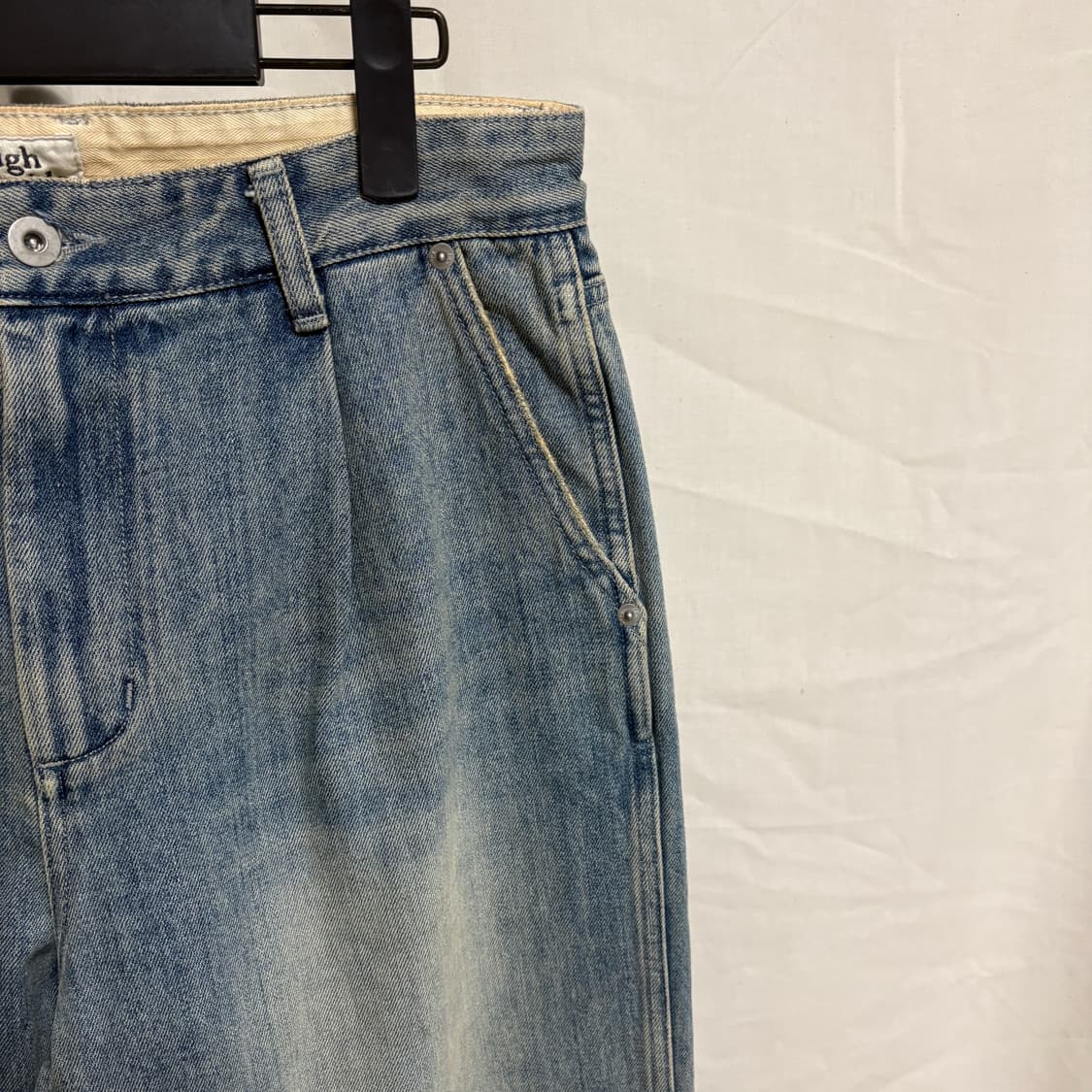 러프사이드 드레이프 데님팬츠 / 라이트블루, 1(29~30) 상품이미지5