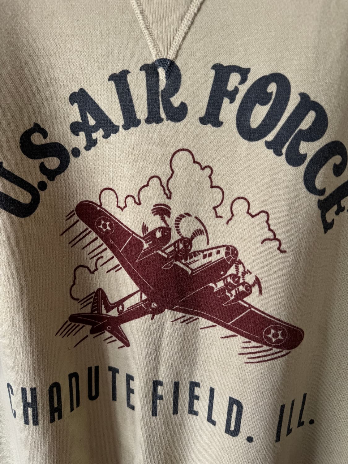 [M]더블웍스 웨어하우스 U.S AIR FORCE 컷오프 하프 스웻셔츠 상품이미지4