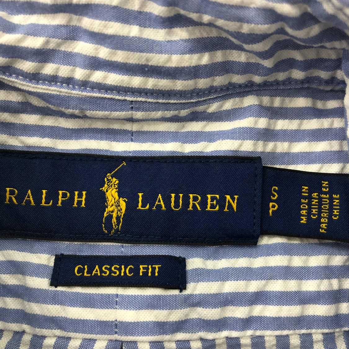 S 폴로 랄프로렌 시어서커 스트라이프 반팔 셔츠 상품이미지3