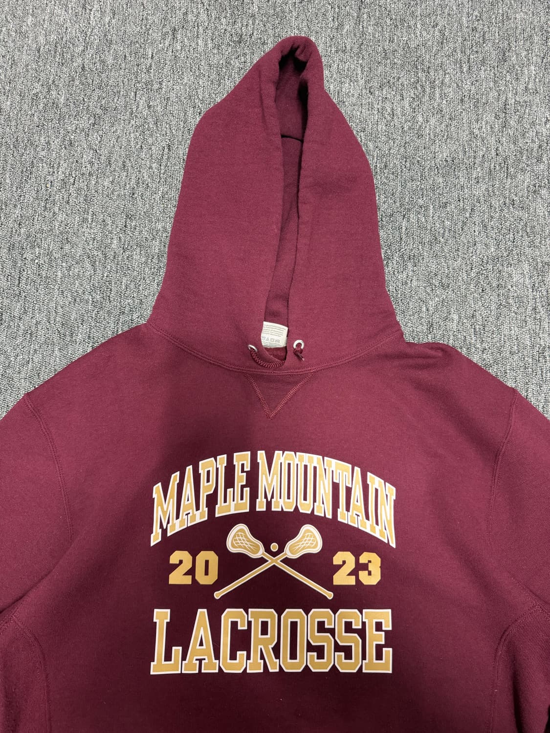 Russell burgundy hoodie  상품이미지4