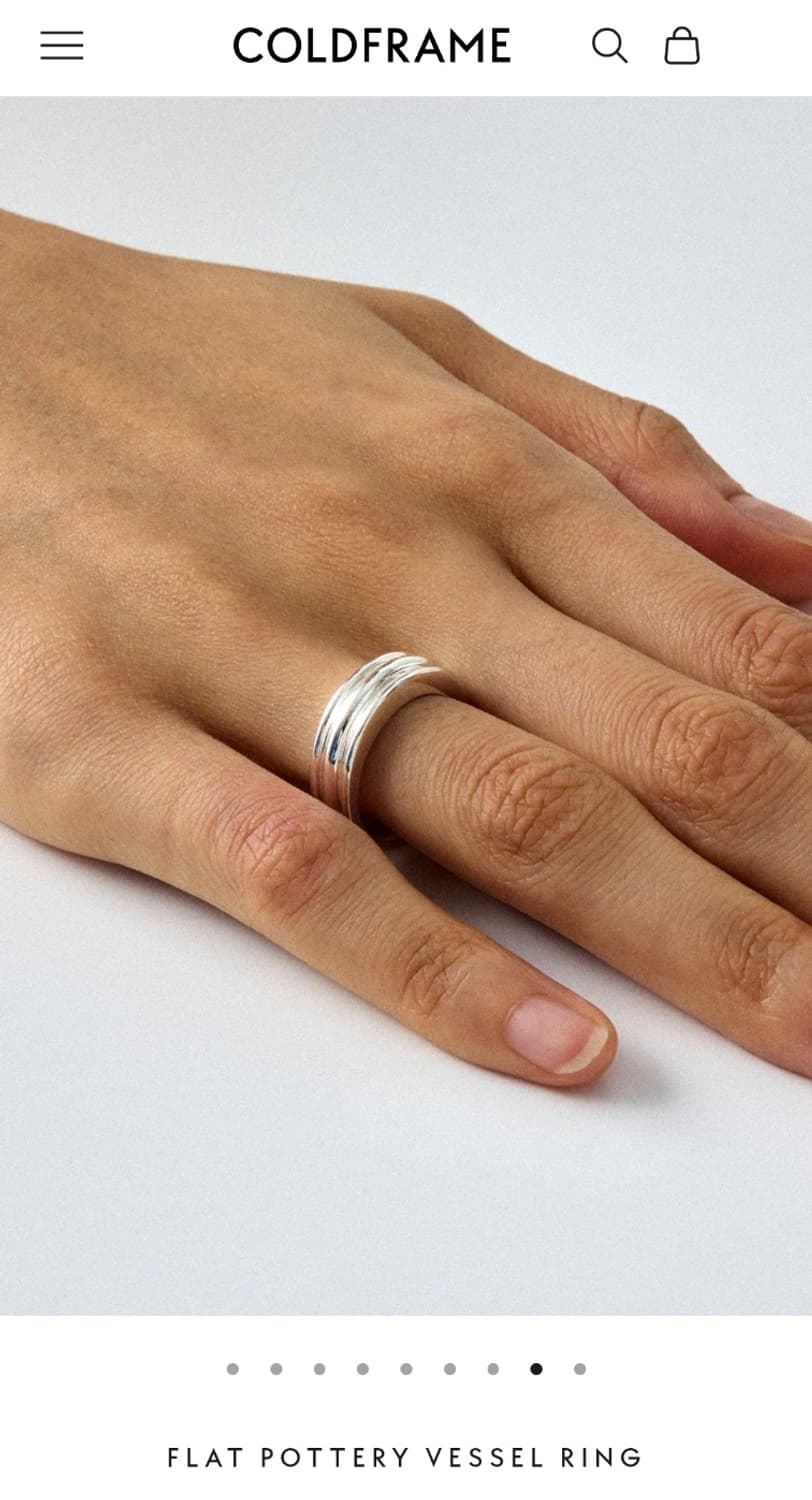 콜드프레임 Flat Pottery Vessel Ring 7호 상품이미지3