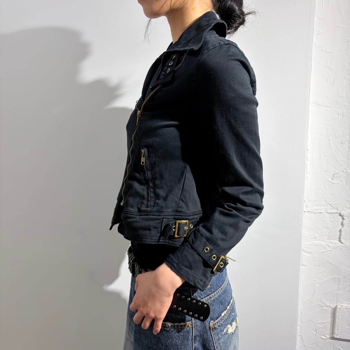 Dress up 코튼 라이더 자켓 상품이미지4