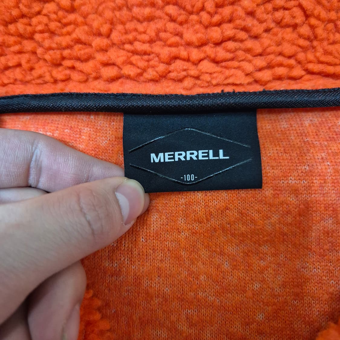 머렐 패치로고 뽀글이 후리스 자켓 L(100) 상품이미지6