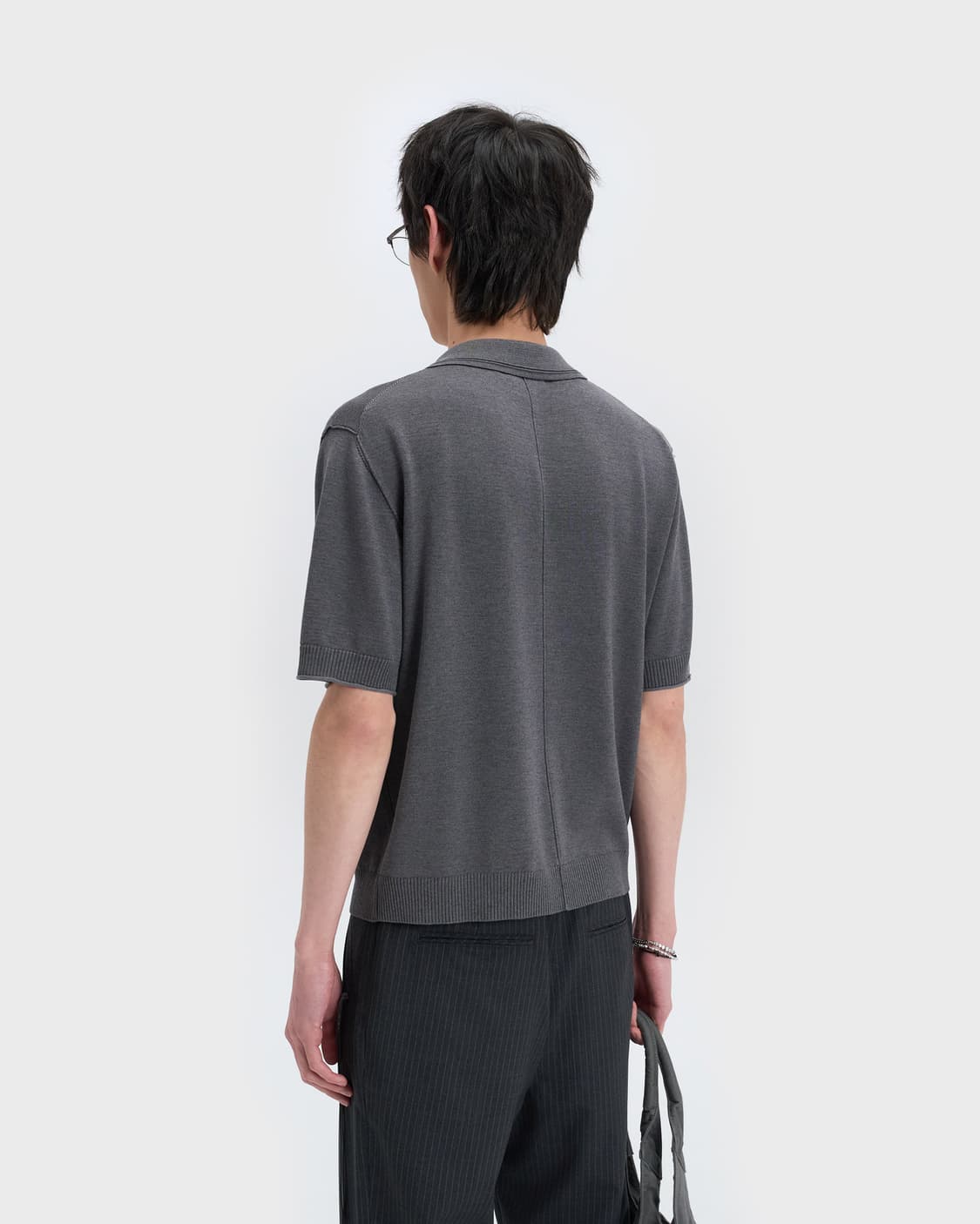 벨리에 썸머 울 시티 폴로 그레이 새상품 판매  상품이미지9