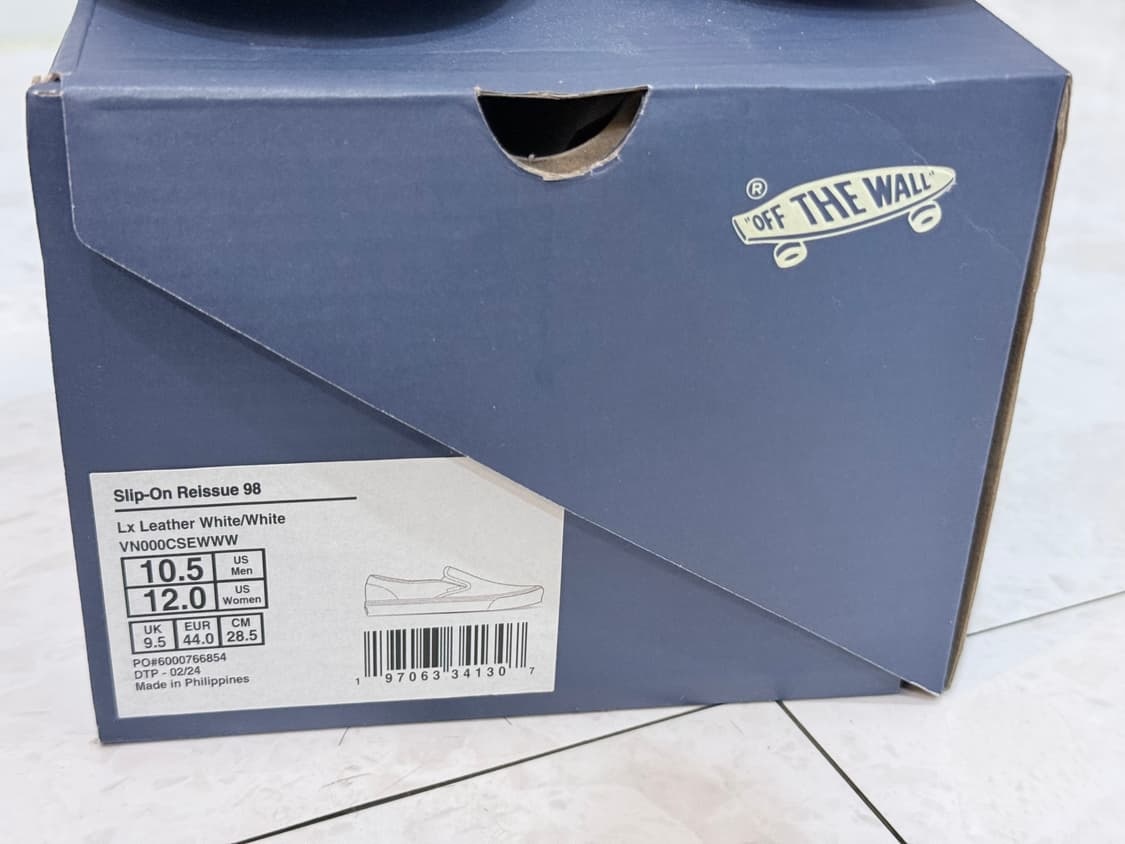 [285] 반스 슬립온 리이슈 98 레더 화이트 상품이미지6