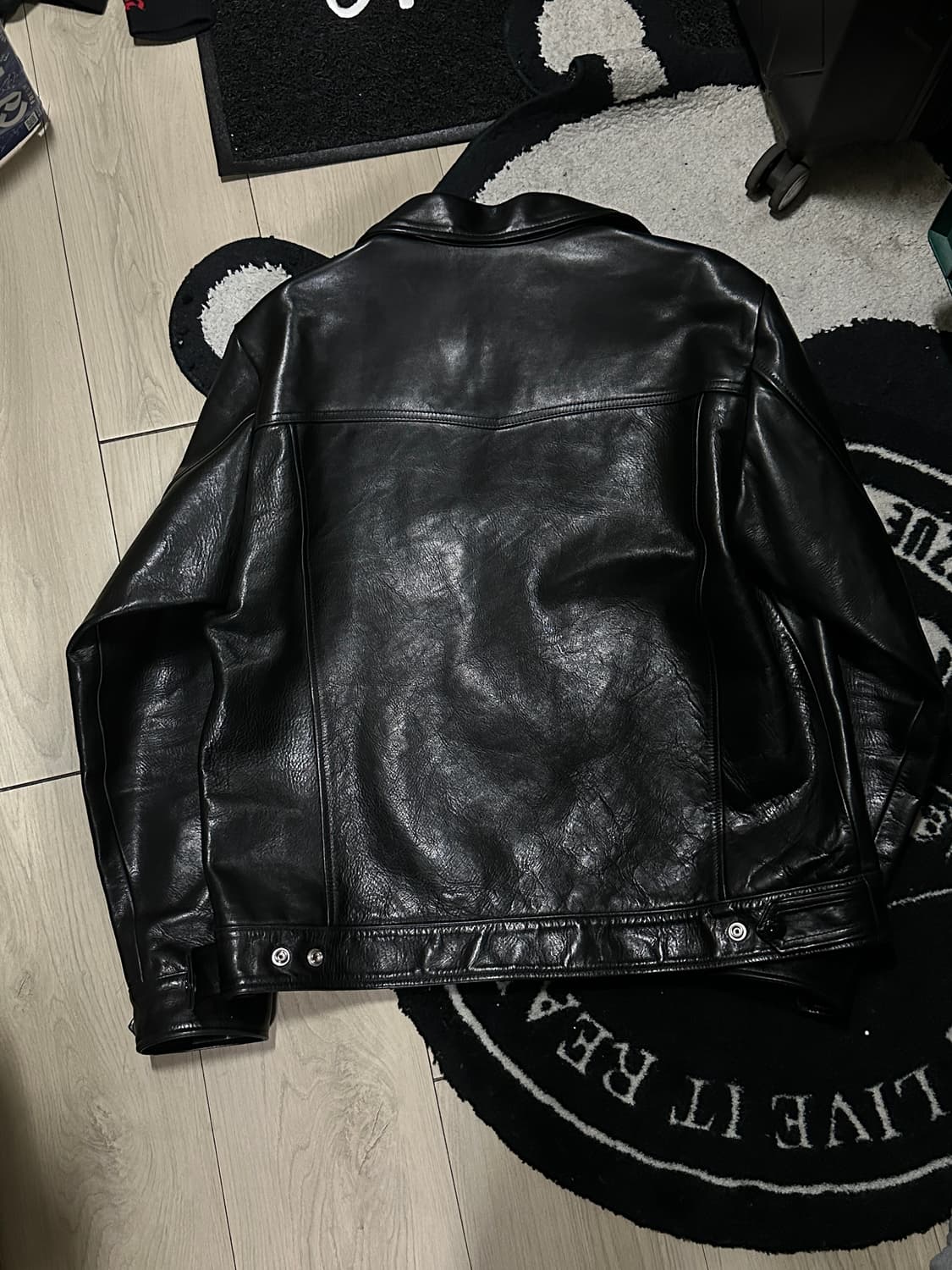 네이버후드 레더 트러커 자켓 상품이미지2