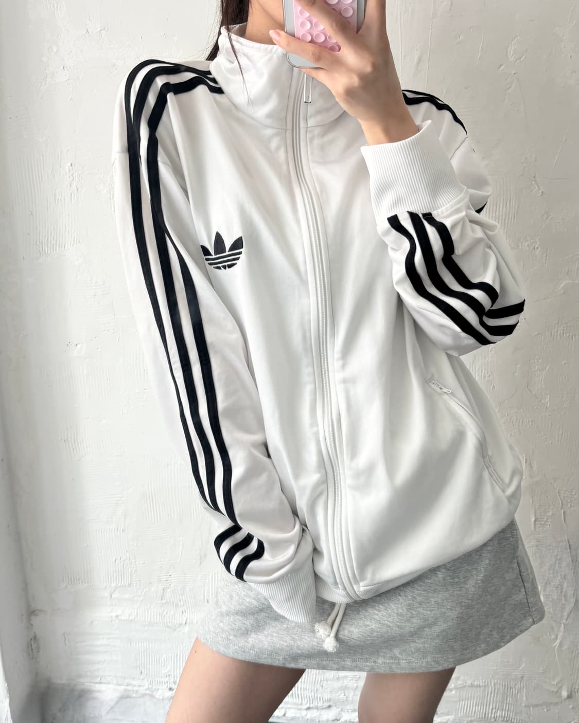 Adidas 아디다스 흰검 화이트컬러 구 파이어버드 트랙탑 상품이미지2