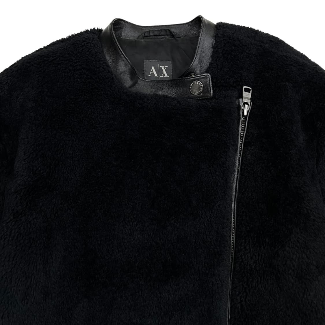 아르마니 익스체인지 블랙 양털 자켓 S 상품이미지5