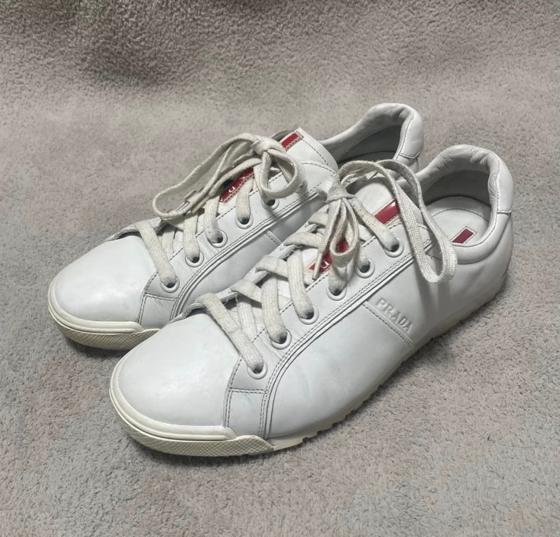 프라다 스포츠 레더 로고 스니커즈 285 상품이미지4