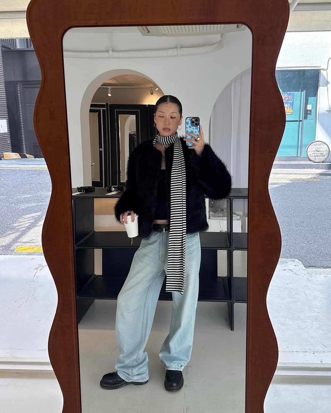 오데스 릴렉스드 세미 배기 진 (아이스블루) 상품이미지8