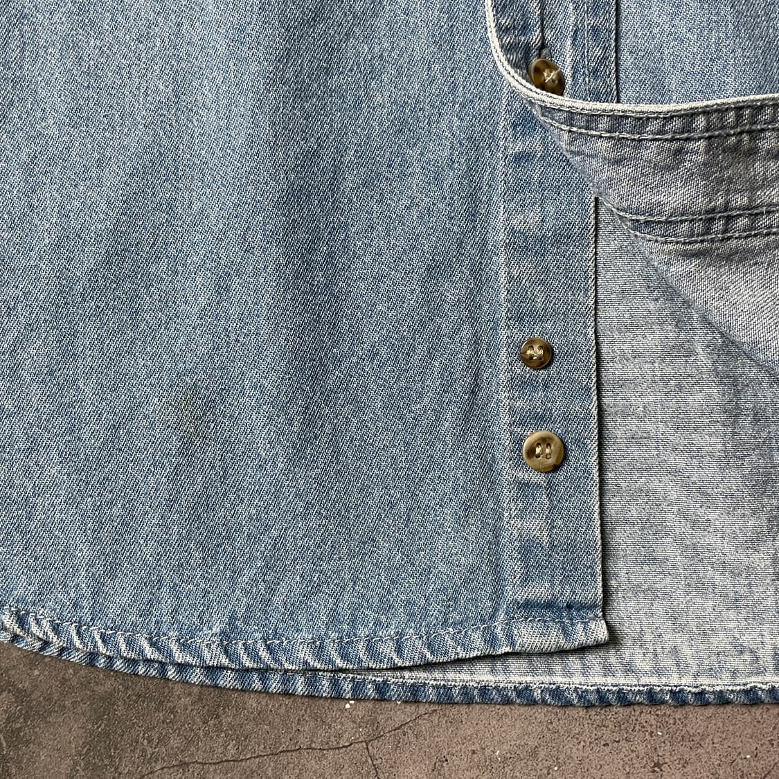 SONOMA 빈티지 다운버튼 코튼 데님 셔츠 A00707 상품이미지4