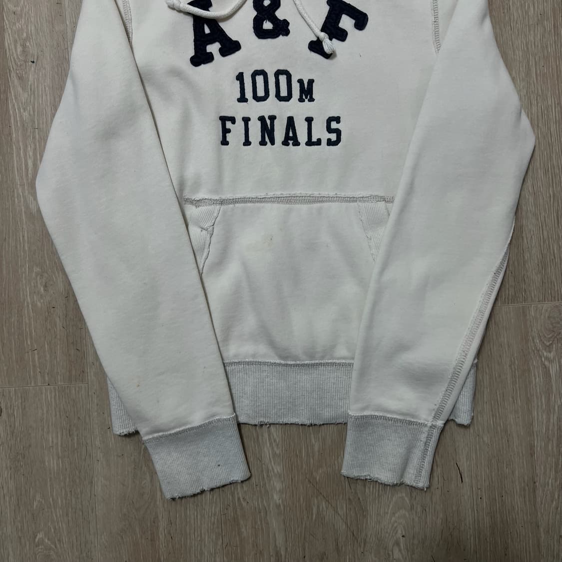 아베크롬비 빅로고 기모 후드티 S/90  상품이미지4