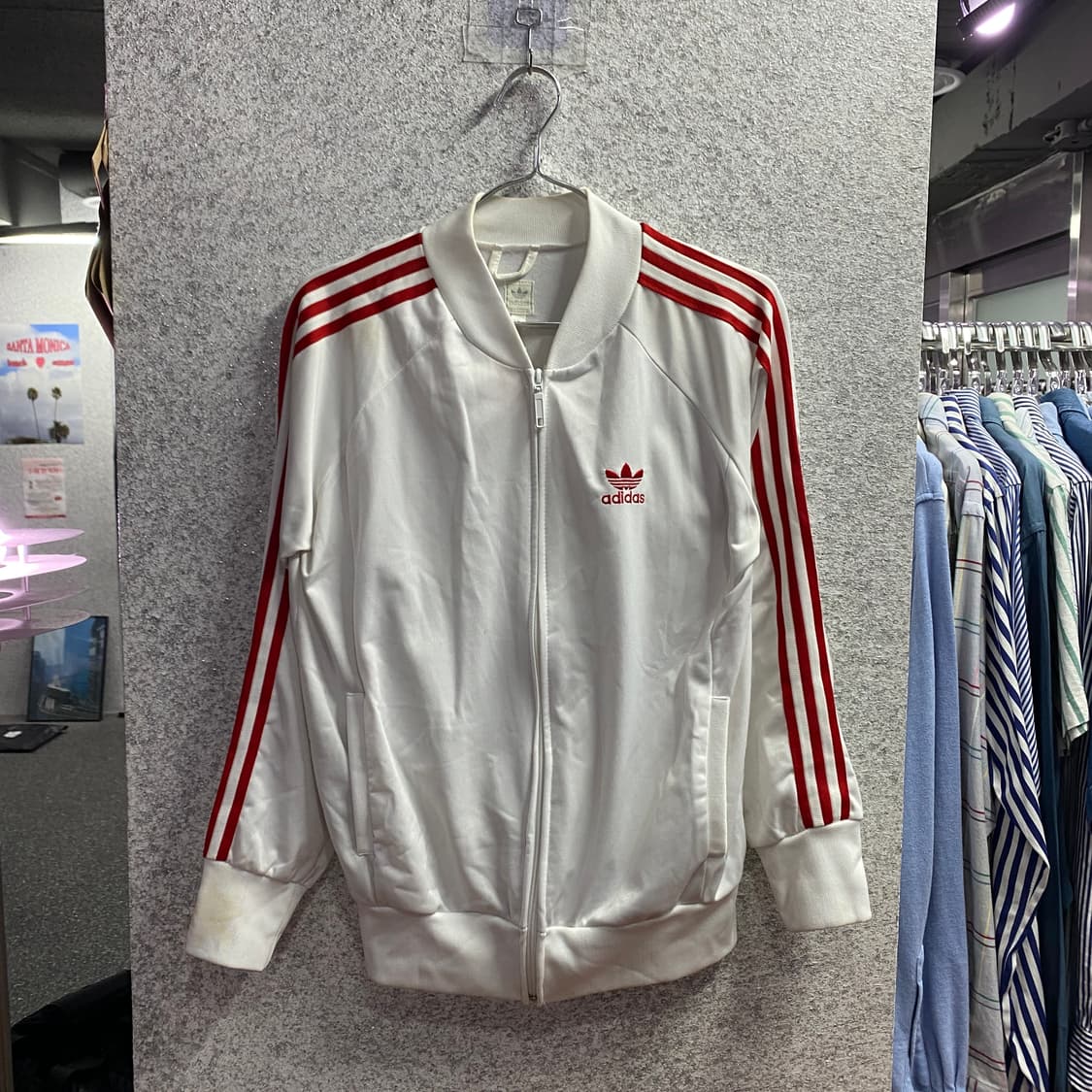 아디다스 파이어버드 흰빨 화이트레드 트랙탑 져지  B4353 상품이미지2