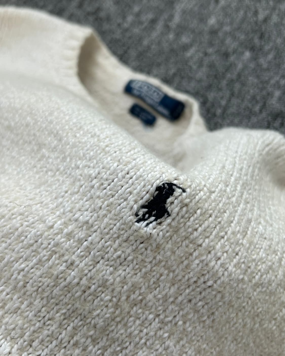 폴로 랄프로렌 헤비코튼 베이지 니트  상품이미지3