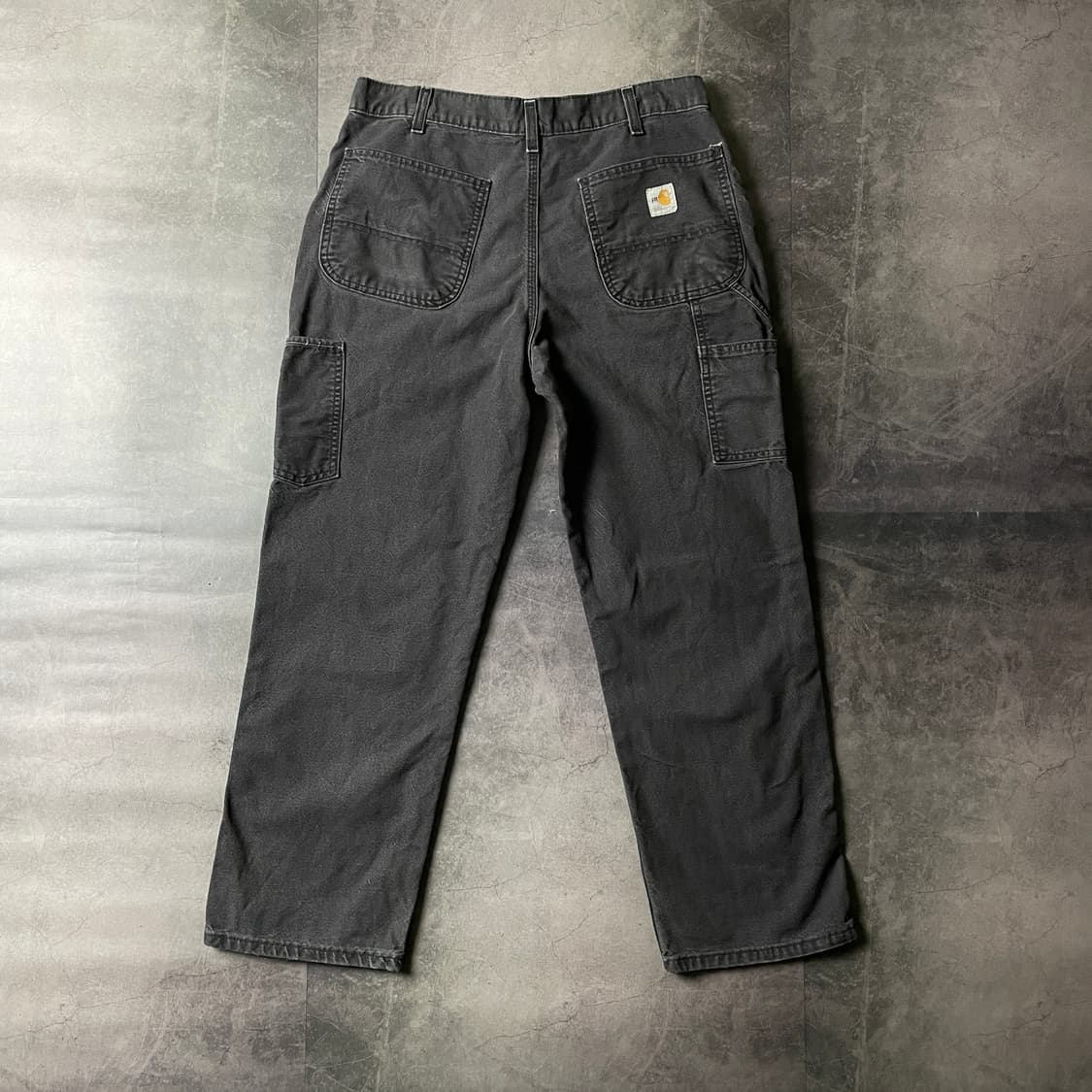 CARHARTT 칼하트 빈티지 차콜블랙 싱글니 워크팬츠 상품이미지6