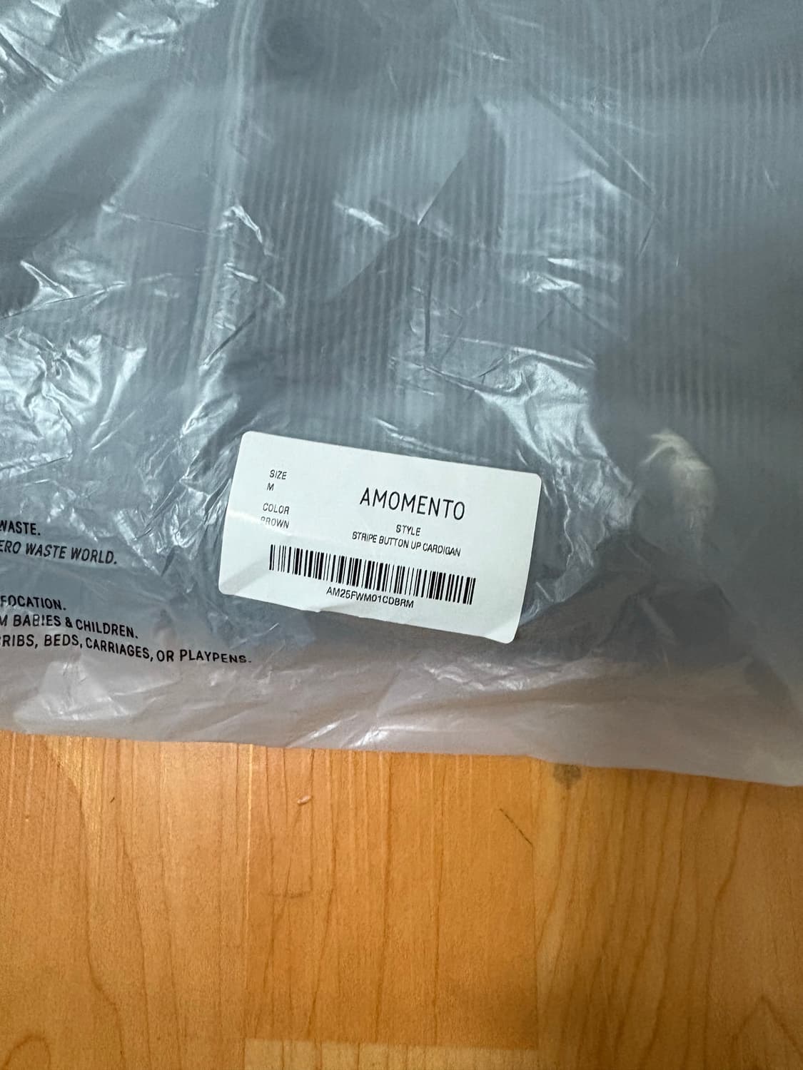 아모멘토 스프라이트 버튼 업 가디건 상품이미지5