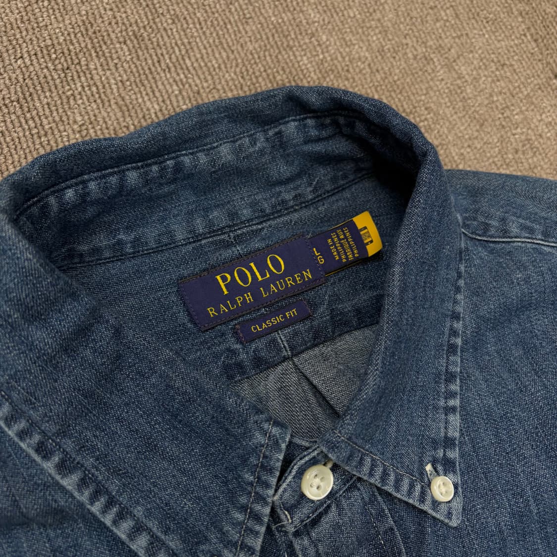 polo 랄프로렌 폴로 신형 클래식핏 데님셔츠 L 상품이미지2