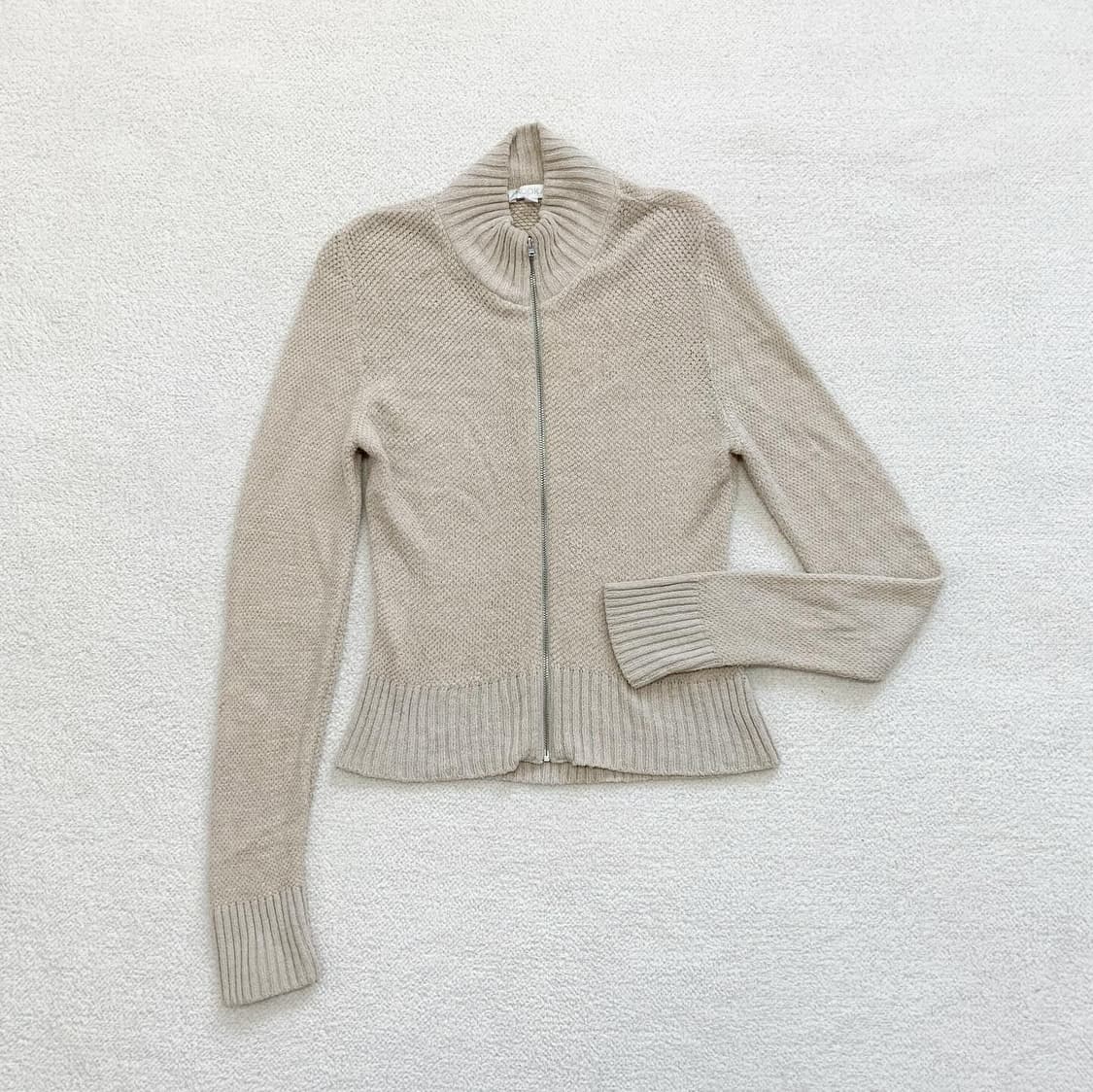 kookai 뮤트라떼 보들 여리핏 니트 집업 상품이미지1