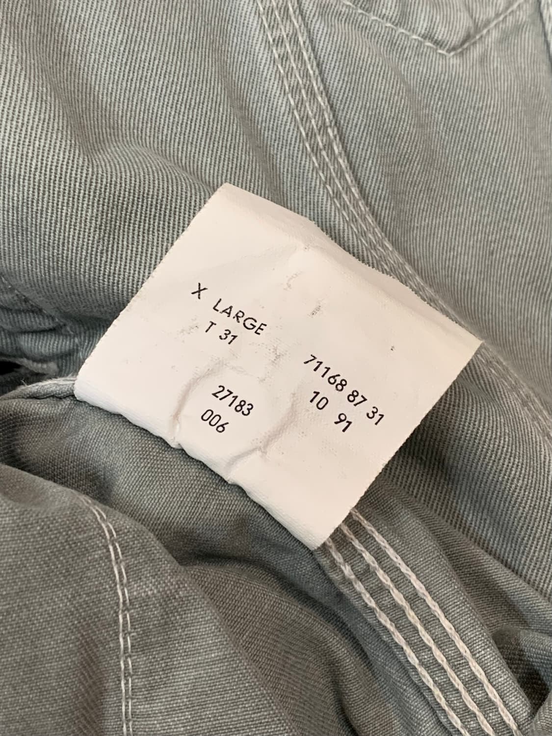 90s 유럽제 리바이스 71168 코튼 트윌 트러커 자켓 상품이미지7