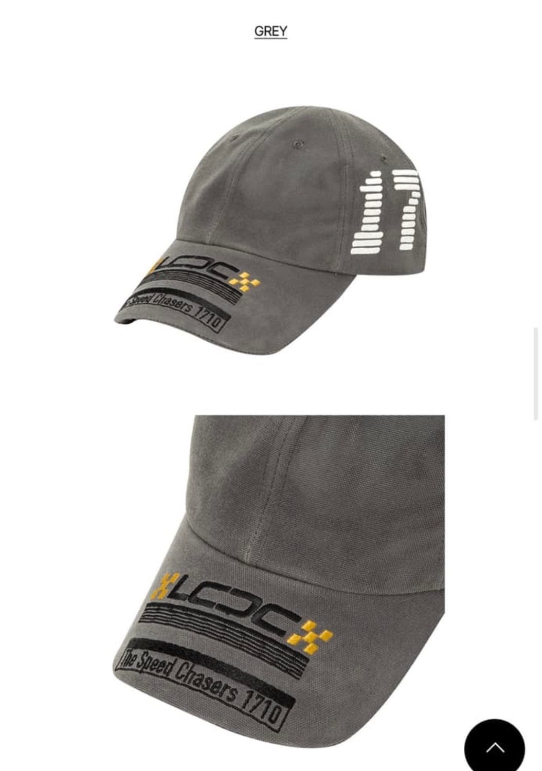 LCDC 엘씨디씨티엠 그래픽 베이스볼캡 모자 그레이 상품이미지5